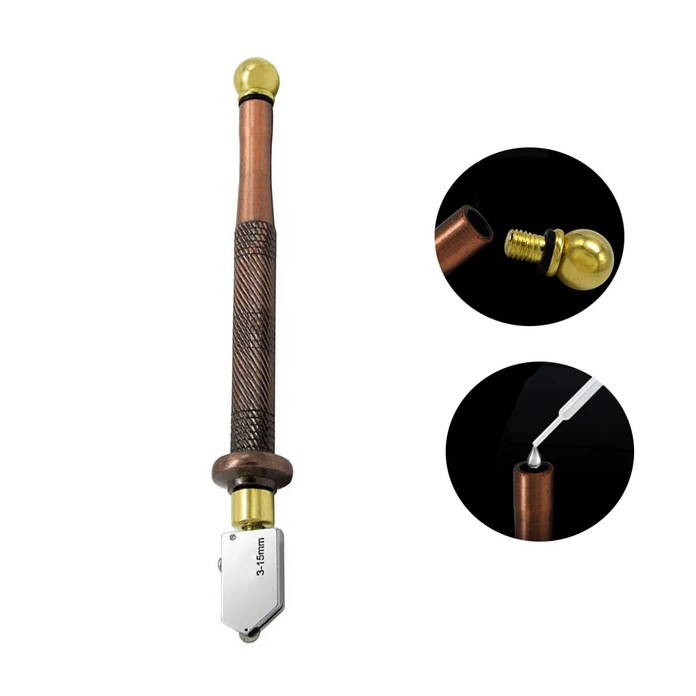 175mm Diamond Glass Cutter for tile Cutting Pen Alloy Cutting Wheel Metal Handle Head For Glass Mirror for tile Cutting Hand