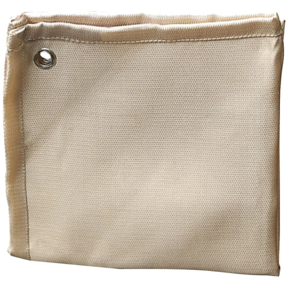 Fireproof Blanket for Outdoor Camping Fiberglass Fire Resistant Mat Reinforced Copper Eye Corners Portable Heat Resistant Fire