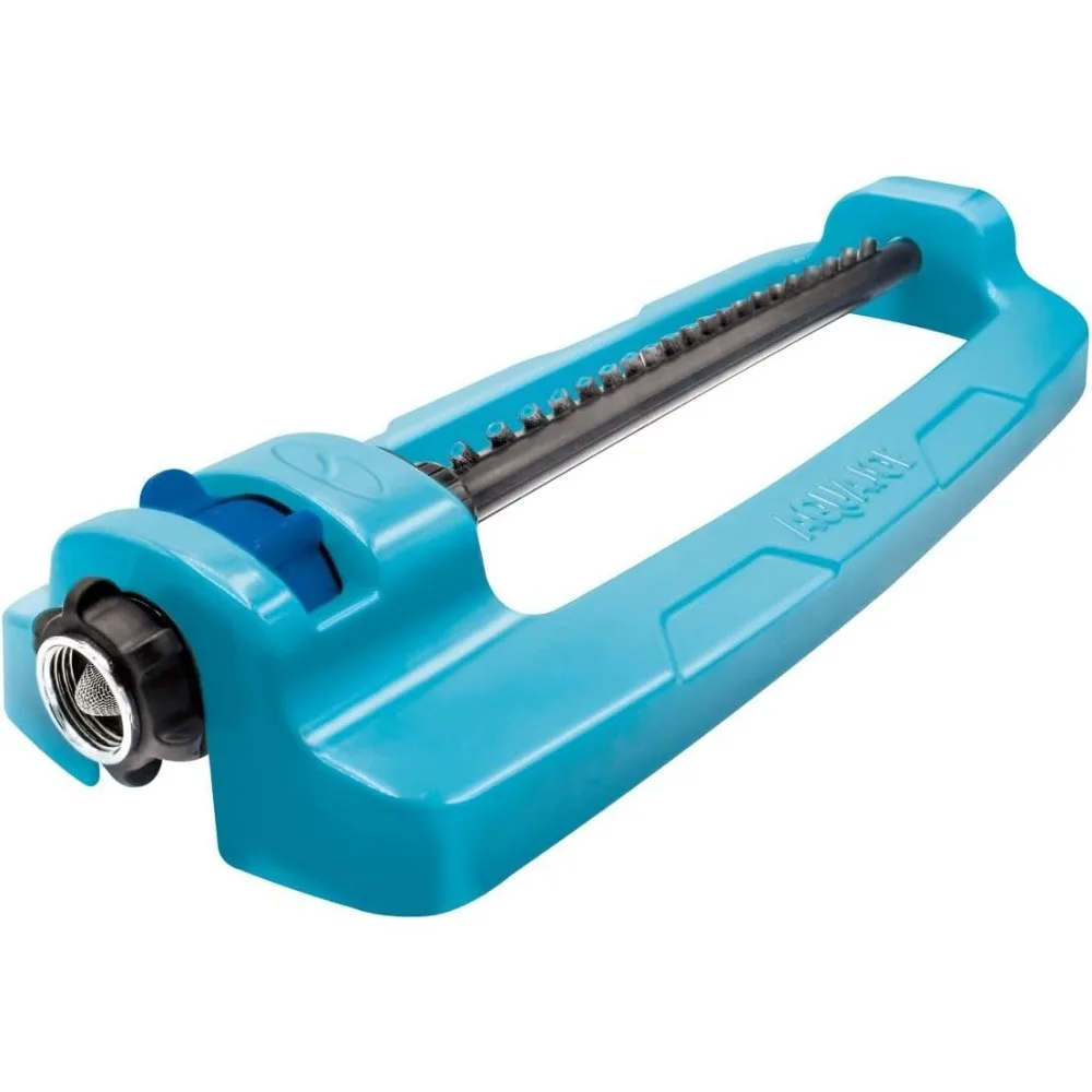 

sji-oms16 indestructible metal base oscillating sprinkler with adjustable spray, 3600-square foot coverage