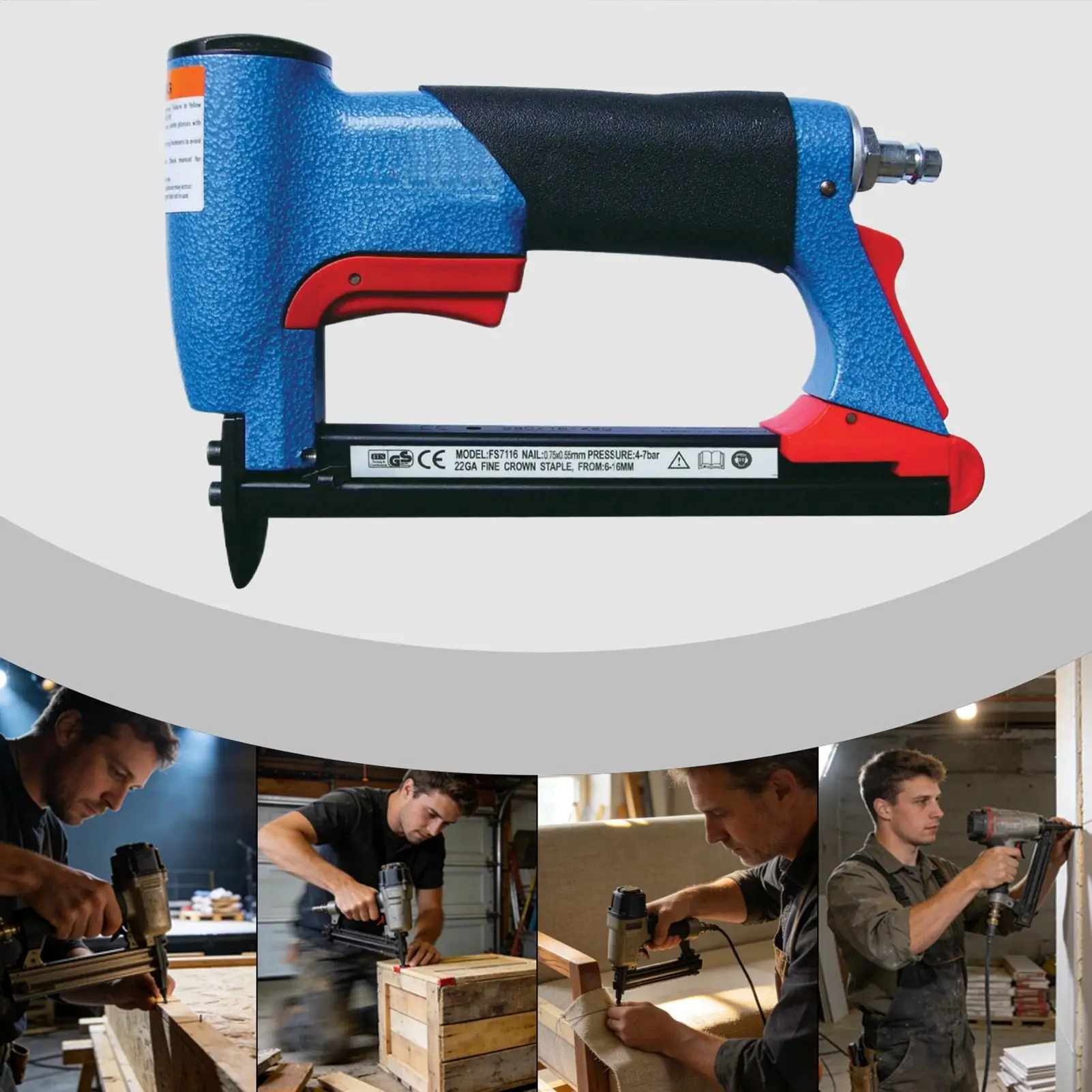 

Пневматический гвоздезабиватель Brad Nailer 4-8 бар, мощный инструмент для удаления гвоздей, с 3600 гвоздями, для монтажа каркасов и отделки