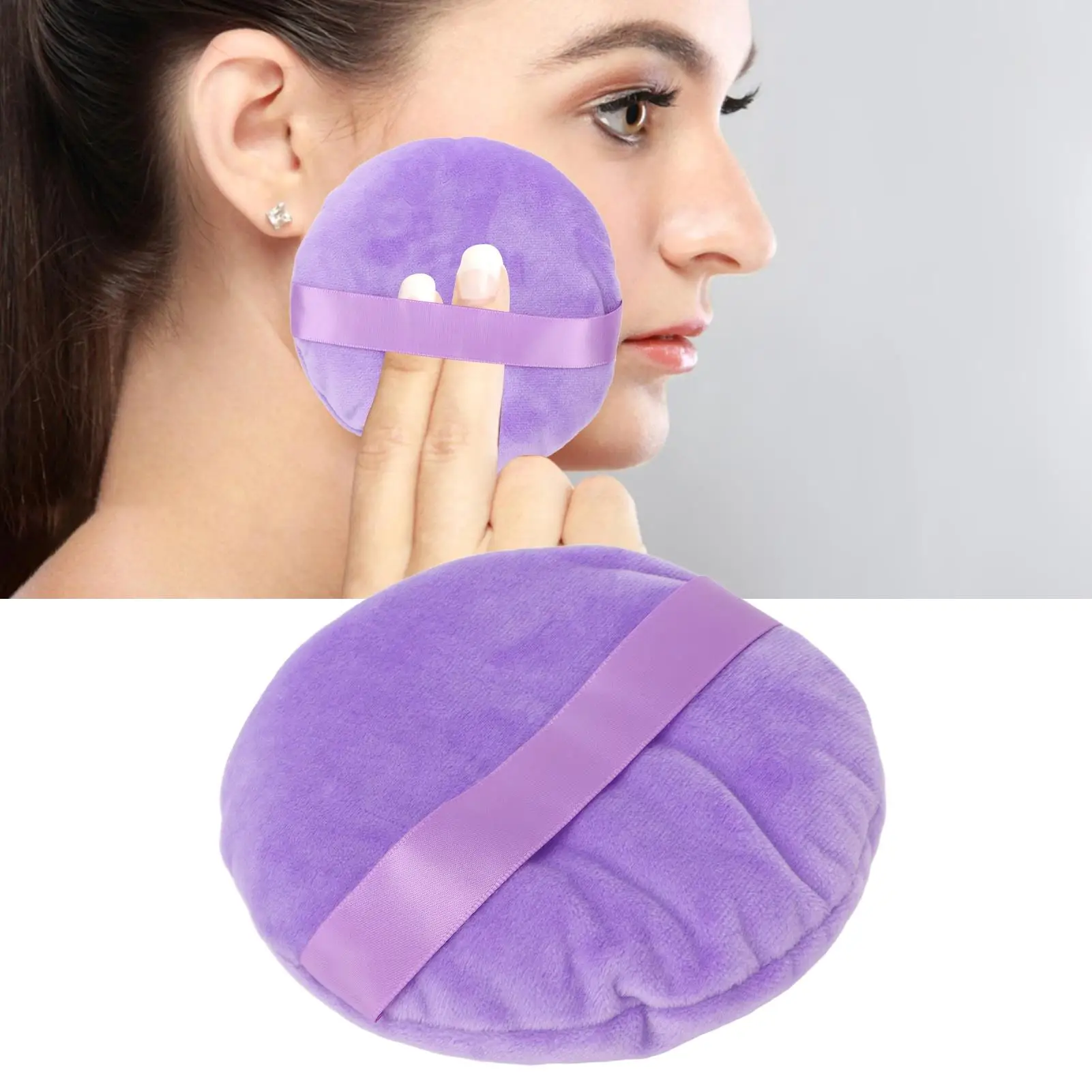 Ultra Large For Body Powder Loose Puff Pad with Tape Handle