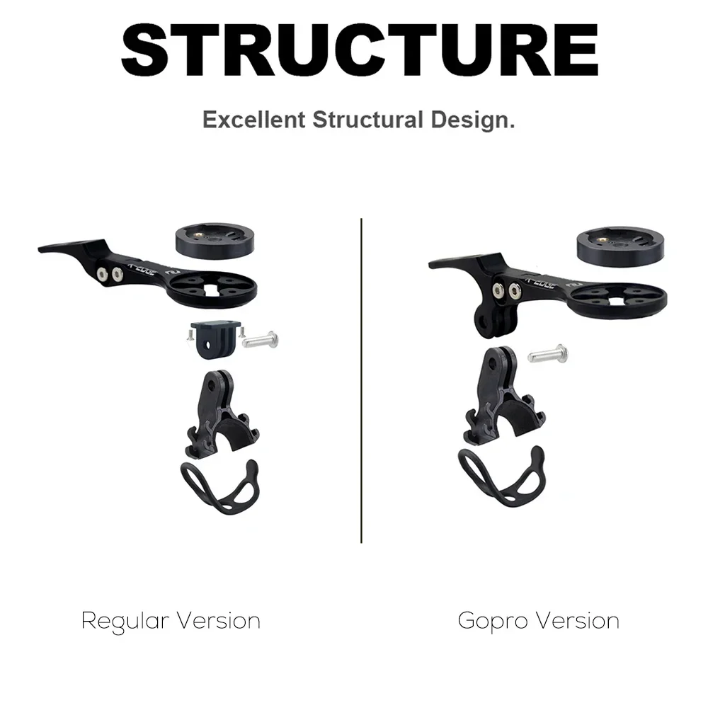 Syncros IC Aero Front Computer Mount Gopro Mount Speedometer GPS/Garmin/Bryton/Wahoo Inserts Fits Creston Ic Sl Aero Cockpit