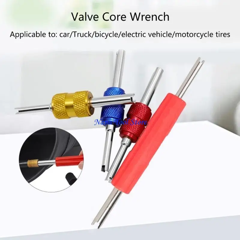 31GJ 4Pcs Car Valves Cores Removal Tool Set Air Conditioner Valves Stem Cores Repairing Tool