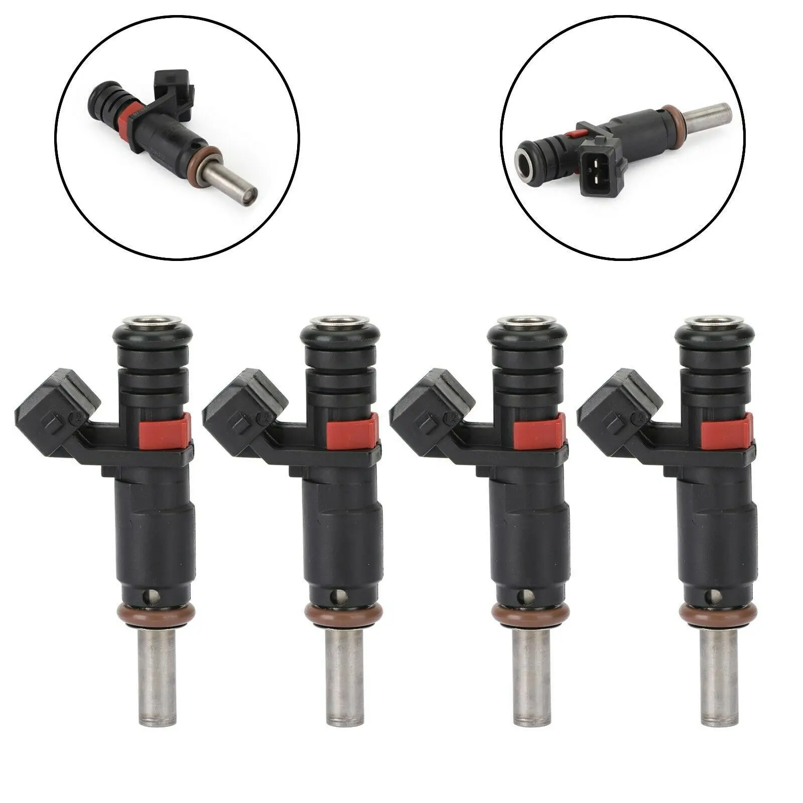 4Pcs New 7561277 13537561277 Fuel Injector Nozzle For BMW E60 E81 E82 E84 E87 E88 E90 N45 N46N E93 320I 2.0L