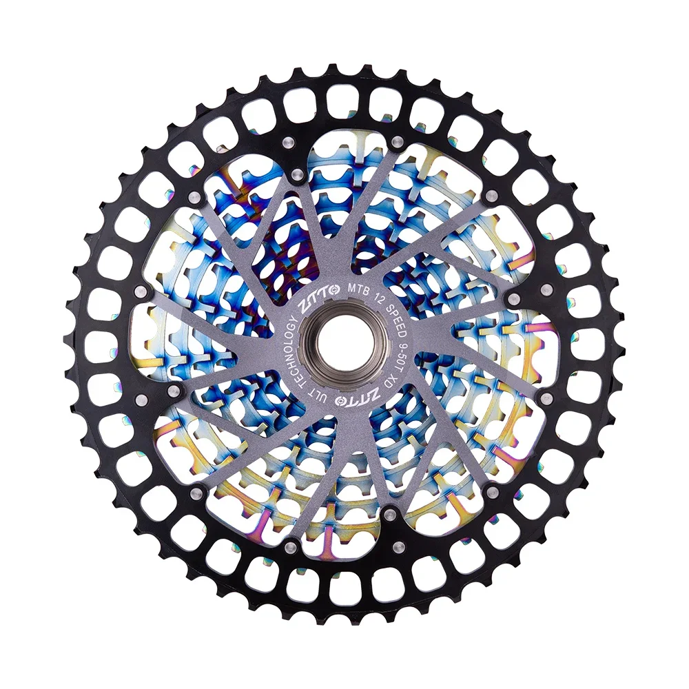 

New Colorful MTB 12 Speed Cassette Ultimate ULT pro 12S 9-50T XD Cassette Rainbow 388g ULT pro Sprocket Freewheel 12V 1299 k7