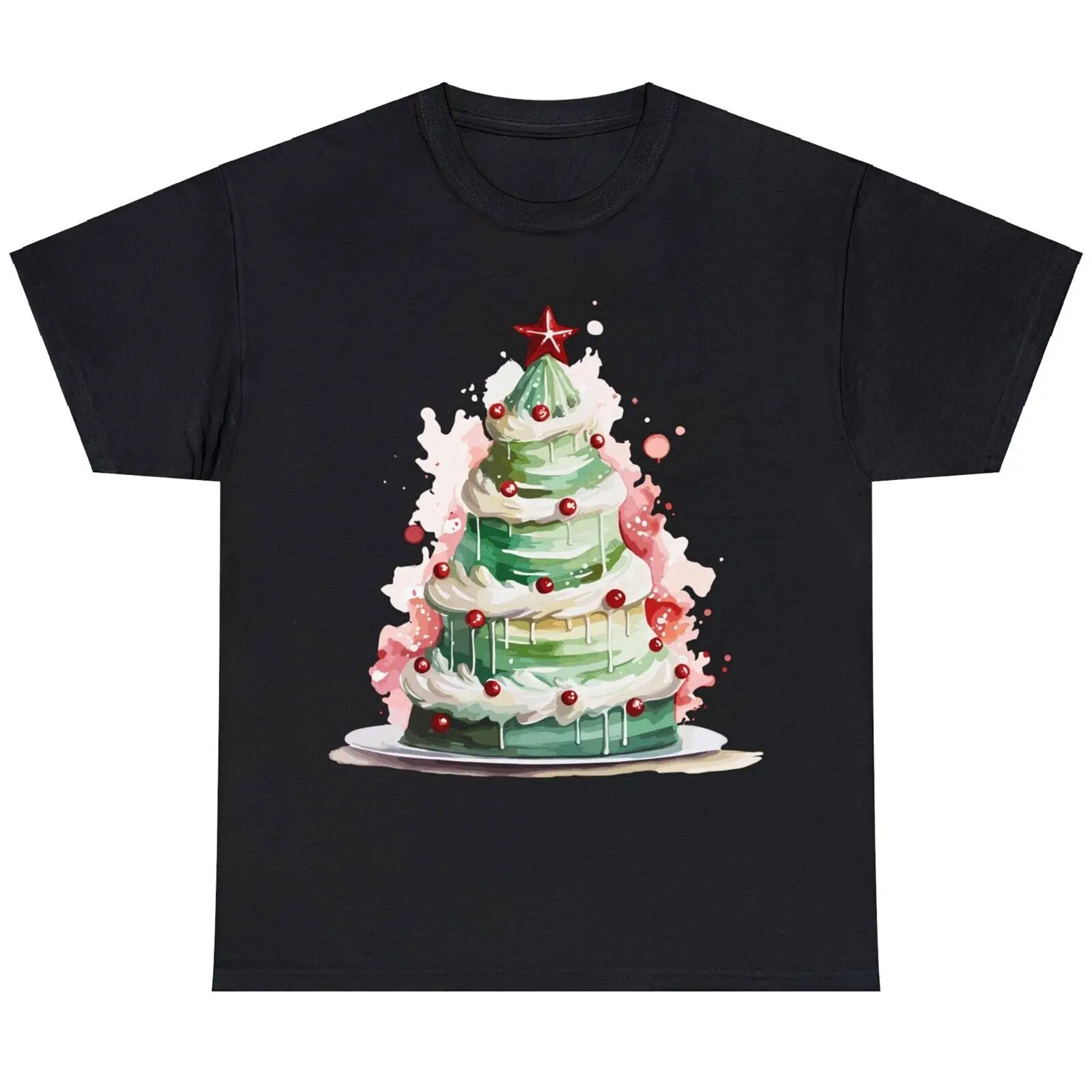 

Christmas Tree Shaped Cake Unisex T Shirt S-5XL