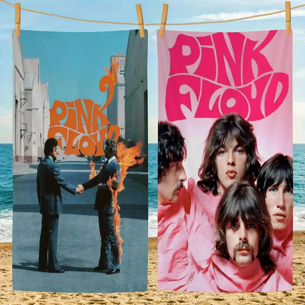 Rock P-Pink F-Floyd Microfiber Blanket Quick Drying Beach Towels Oversized Printing Super Absorbent Pool Towel Blanket