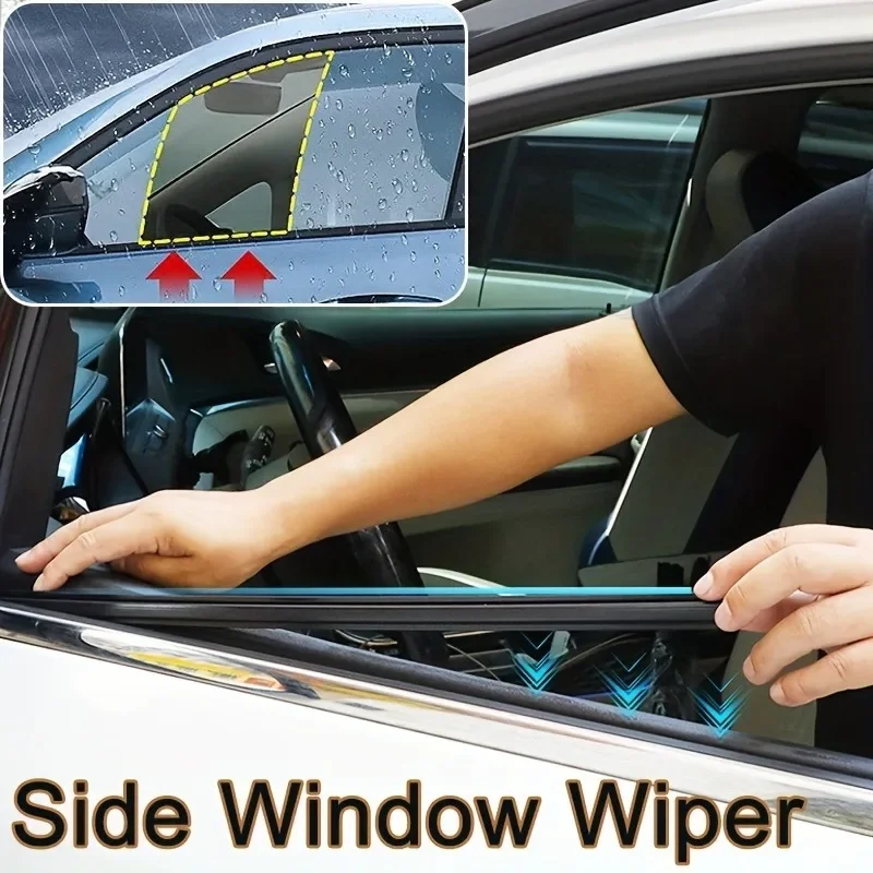 Car Side Window Glass Wiper Auto House Window Cleaning Tool Car Water Mist Removal Wipers Blade Cleaning Accessories Universal