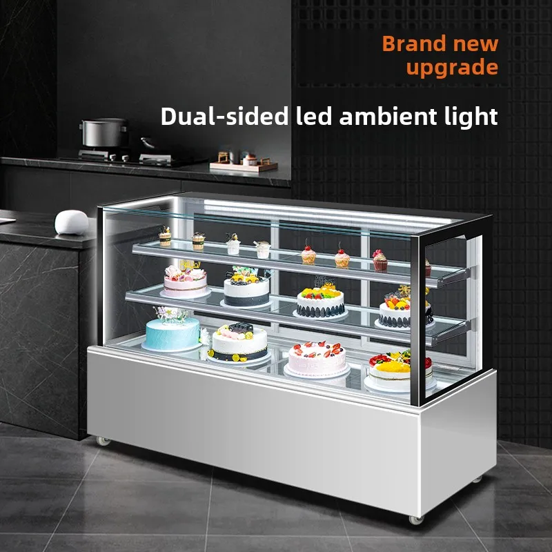 

HLZ cake dessert cabinet bread west point refrigerated mousse air-cooled fruit fresh-keeping cabinet