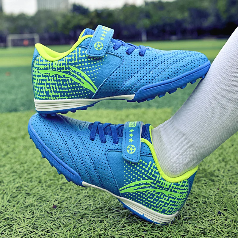 Zapatos de fútbol antideslizantes para niños, botas de entrenamiento para estudiantes, zapatos de fútbol de césped Artificial, zapatillas de fútbol