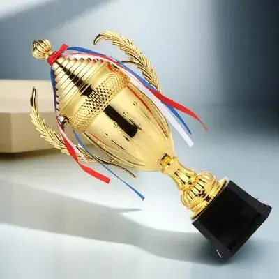 

Golden Plastic Trophy Cup Award Prizes For Adults Competition Rewards Durable Smooth Design Party Favors Classroom