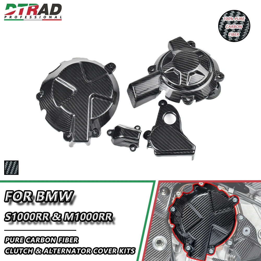 

Engine Clutch Alternator Cover For BMW S1000RR S1000R M1000RR M1000R Carbon Fiber Water Pump Ignition Rotor Covers Motorcycle