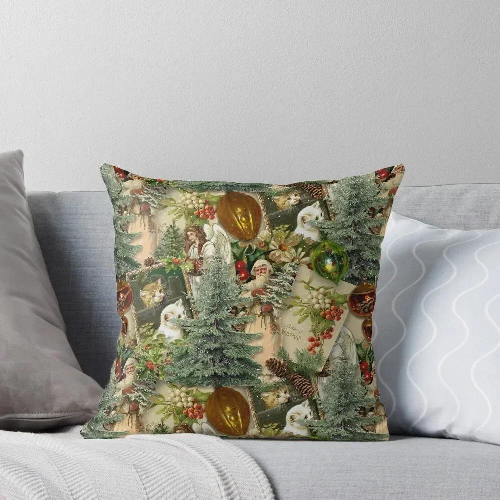 

Victorian Yuletide Splendor Throw Pillow christmas supplies christmas ornaments 2025 Decorative Sofa Cushion anime girl pillow