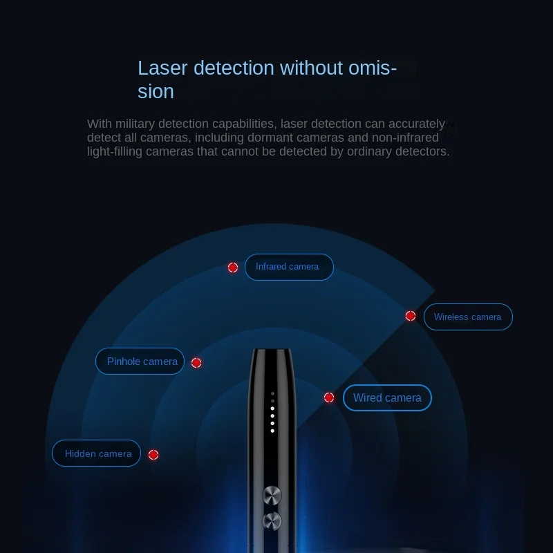 WT09 Detector Anti Eavesdropping Filming Tracking Positioning Wireless Signal Scanning GPS Strong Magnetic Positioning Detector