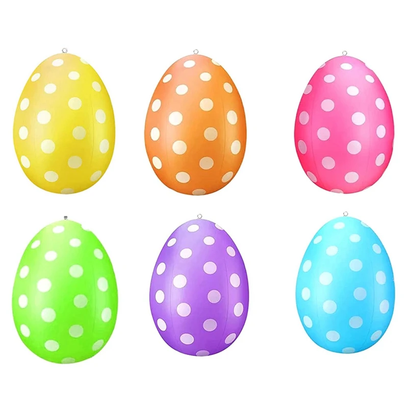 بيض عيد الفصح القابل للنفخ، بيض عيد الفصح، بيض عيد الفصح لتزيين بيض عيد الفصح في الهواء الطلق، سهل التركيب باللون الأزرق