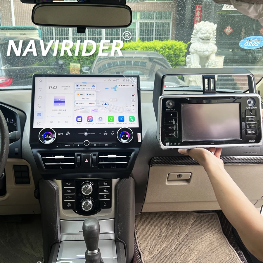 

16.8" Android Car Radio For Toyota Prado Land Cruiser 150 2010-2021 Touch Screen Multimedia Navigation Carplay GPS Video Player