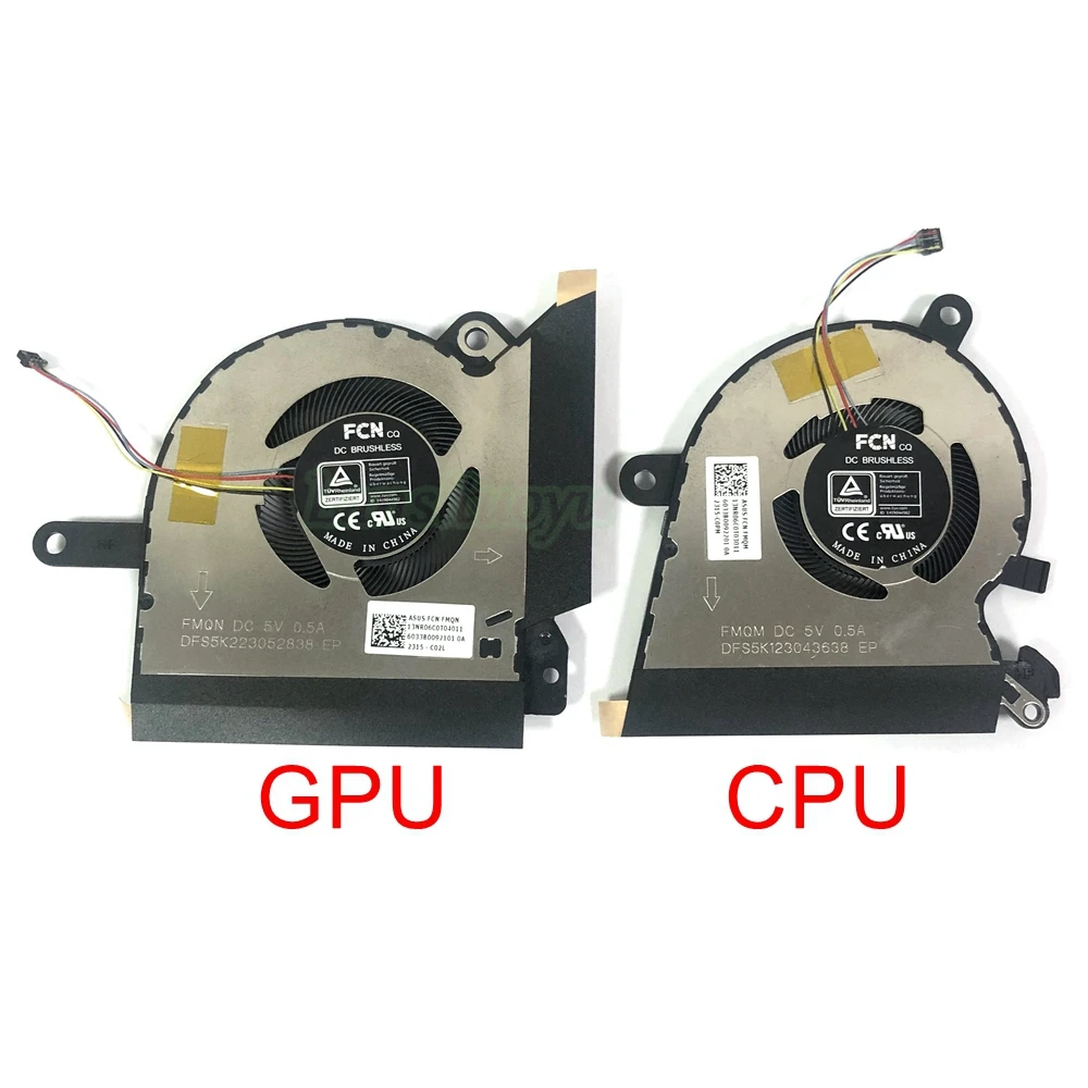 New Laptop CPU Cooling Fan for ASUS ROG Flow X13 GV301 GV301Q GV301QC GV301QE GV301QH Cooler Radiator 13NR06C0T03011 DC5V 0.5A