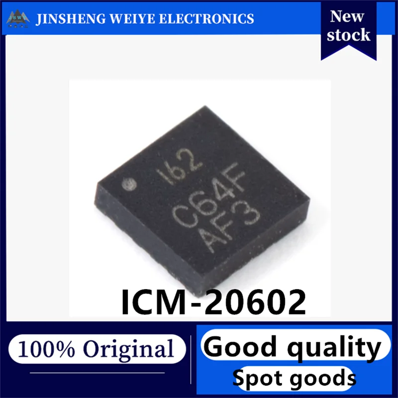 (1/5 piece) ICM-20602 Brand New Original Imported 162 LGA16 6-Axis Attitude Sensor Chip In Stock
