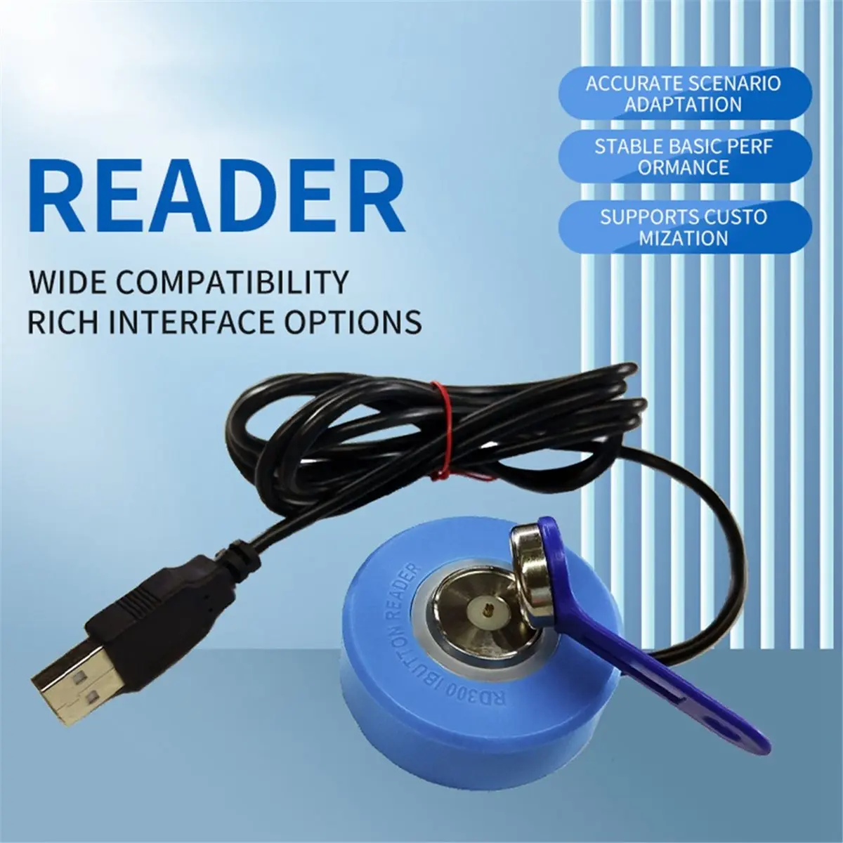 

Новый магнитный USB-считыватель карт TM 2026 года, контроль доступа, специальный считыватель карт iButton для оплаты картами на кассовых аппаратах