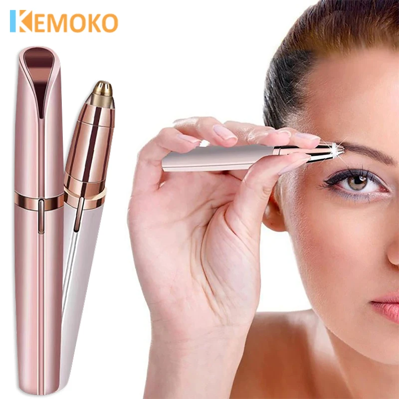 

Electric Eyebrow Trimmer Face Eyebrow Hair Trimmer Portable Women Body Shaper Shaver Epilator Lip Hair Removal Rechargeable