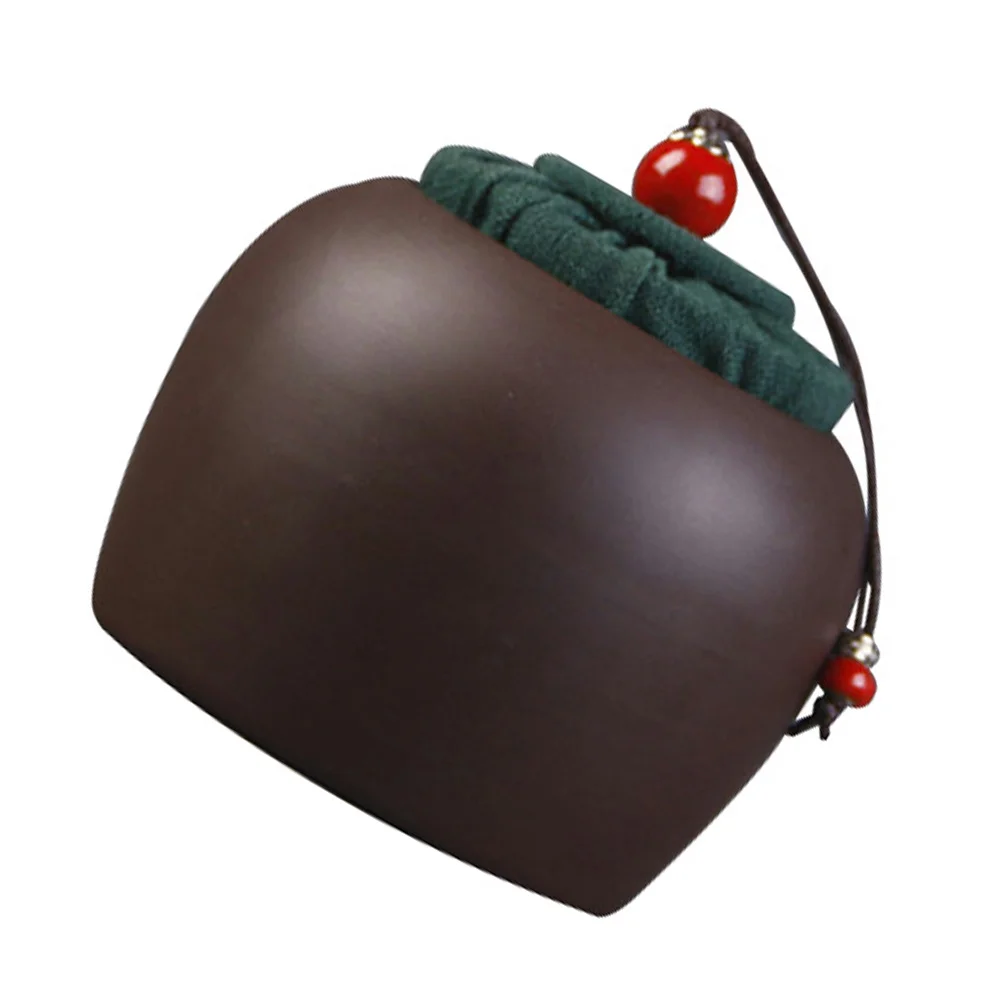 

Ceramic Tea Storage Box Retro Airtight Jar Moisture Proof Insect Resistant Container For Tea Nuts Dried Fruits Kitchen Organizer