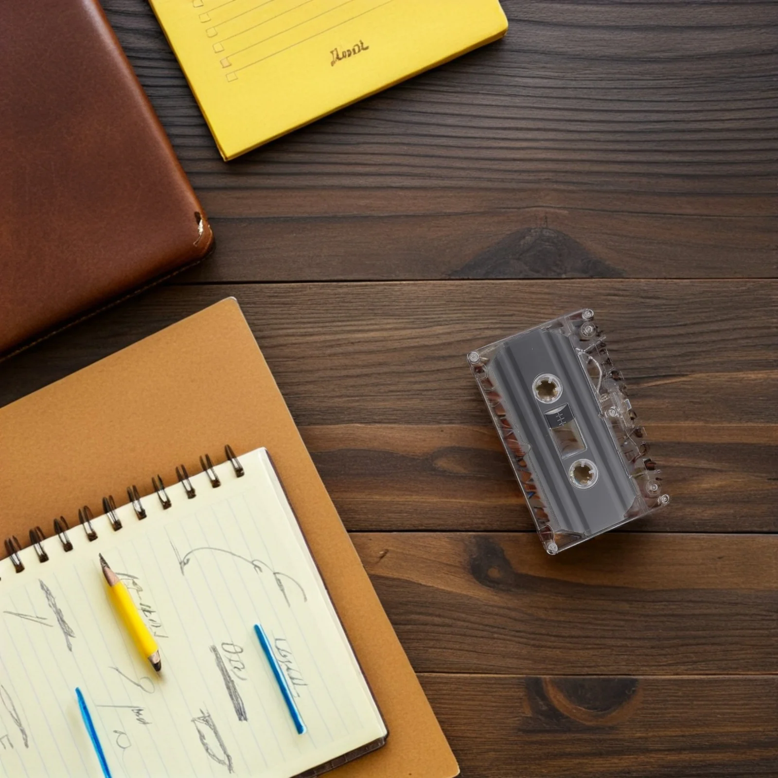 

6Pcs Recordable Blank Cassette Tapes 30-Minute Audio Cassettes for DIY Creativity Family Messages Easy to Use Transparent