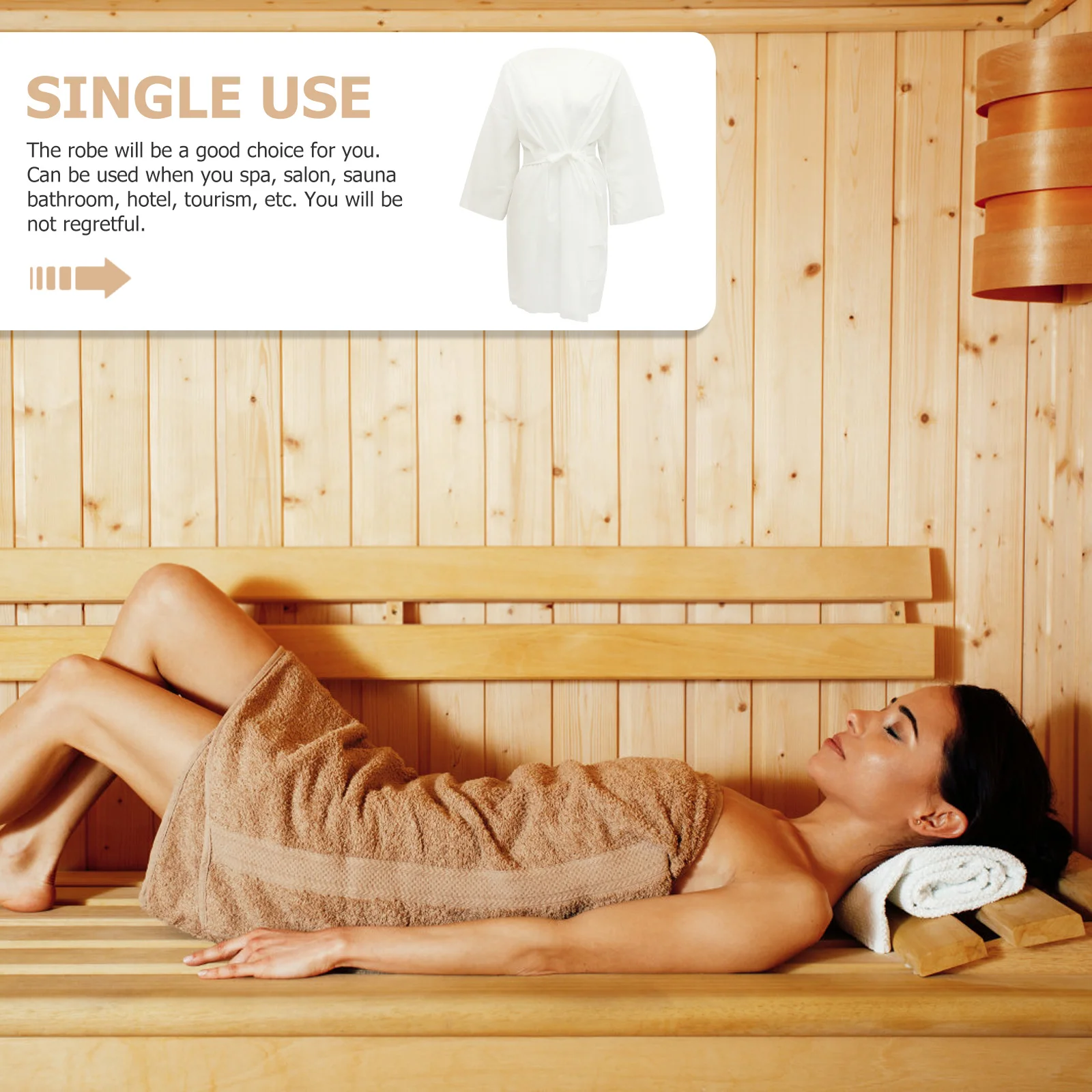 

Disposable Bathrobe Salon Robe Spa Body Wrap Disposable Bath Wrap One Time Spa Robe Beauty Salon Supplies