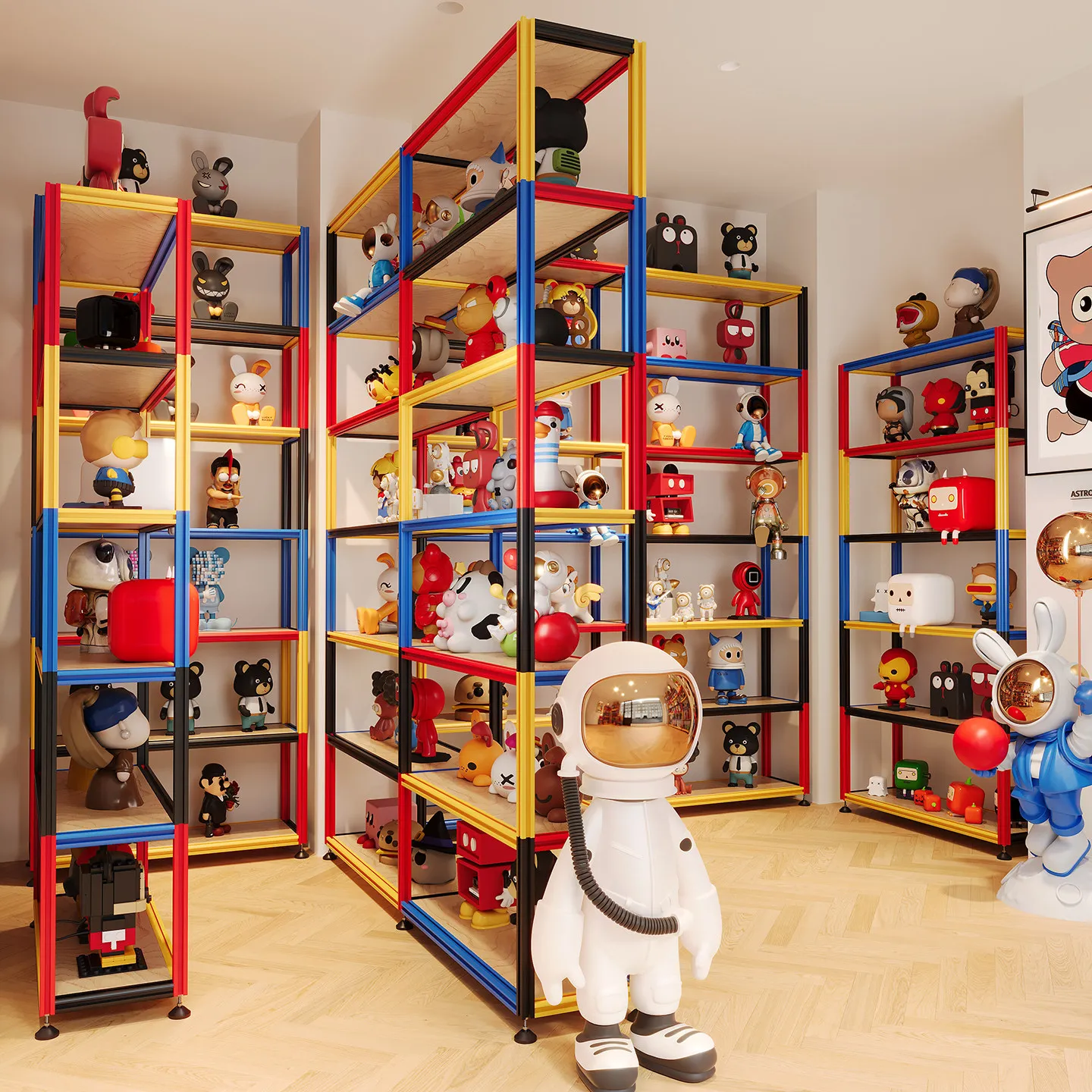 Dopamine Shelf ruedas para muebles pesados