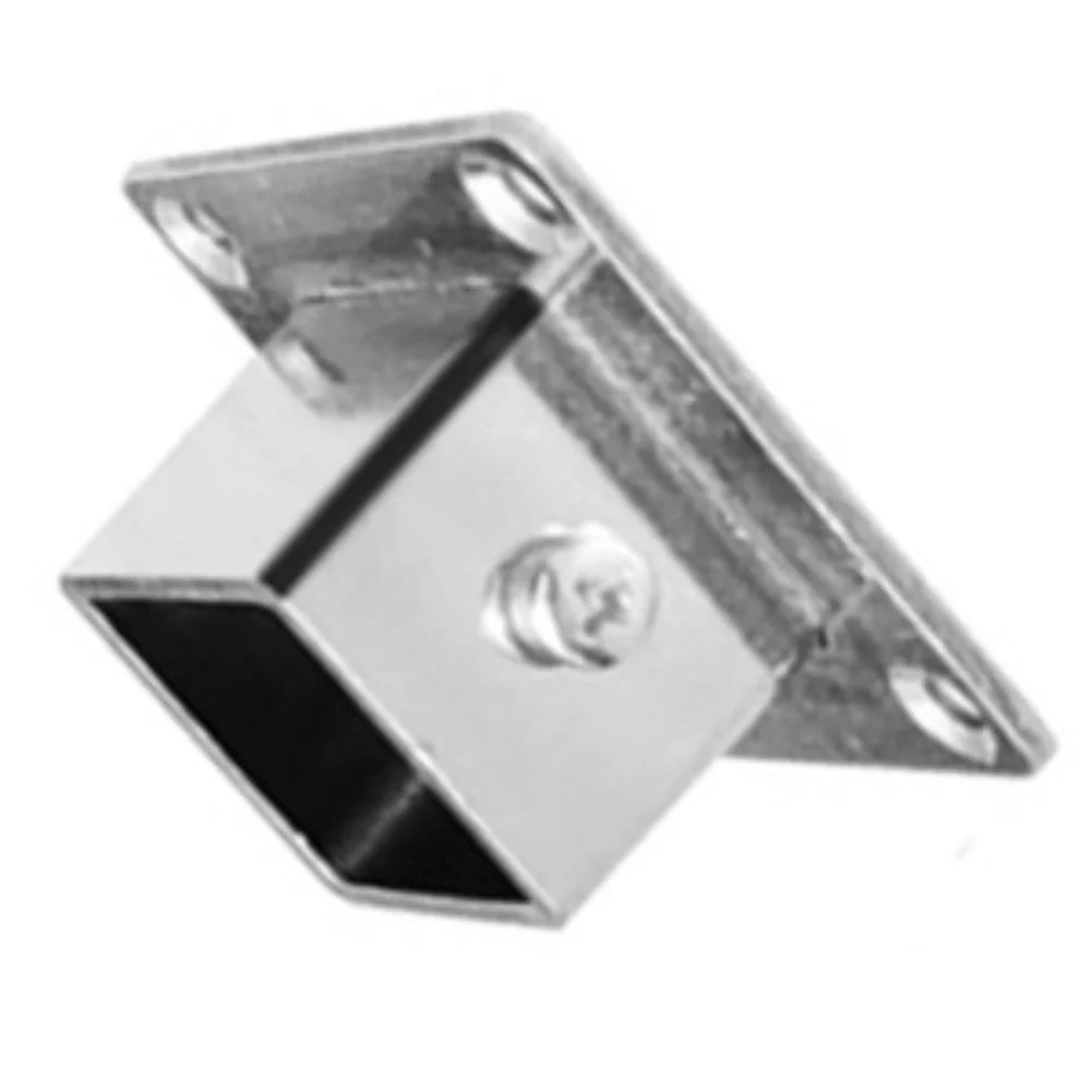 Stainless Steel Pipe Base Plate 201 Grade 25mm Height 40x50mm Base for 25x25mm Pipe or 45x56mm for 30x30mm Pipe