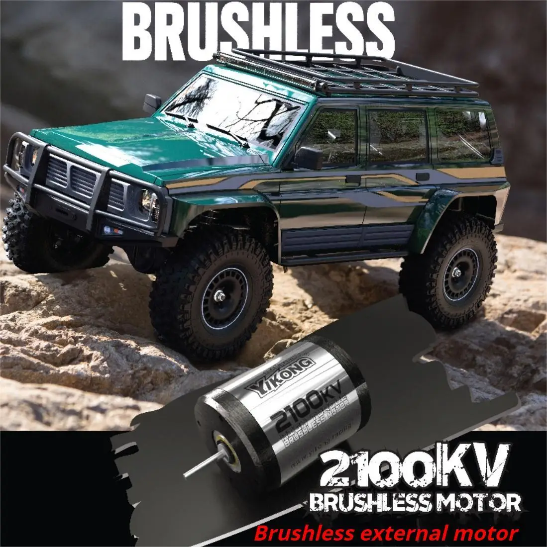 

1/10 Yk4107 Pro Large Scale Rc Crawler Tank Simulation Tule Axles Oil Shocks 4WD Dual Speed Climbing Vehicle Off road Vehicle