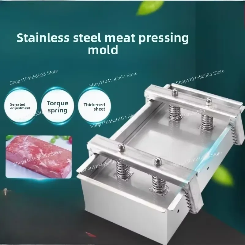 1KG Ham Meat Pressing Tool Box Meats Press Tool Kitchen Cooked Meat Frozen Beef Rolls Stainless Steel Forming Tool