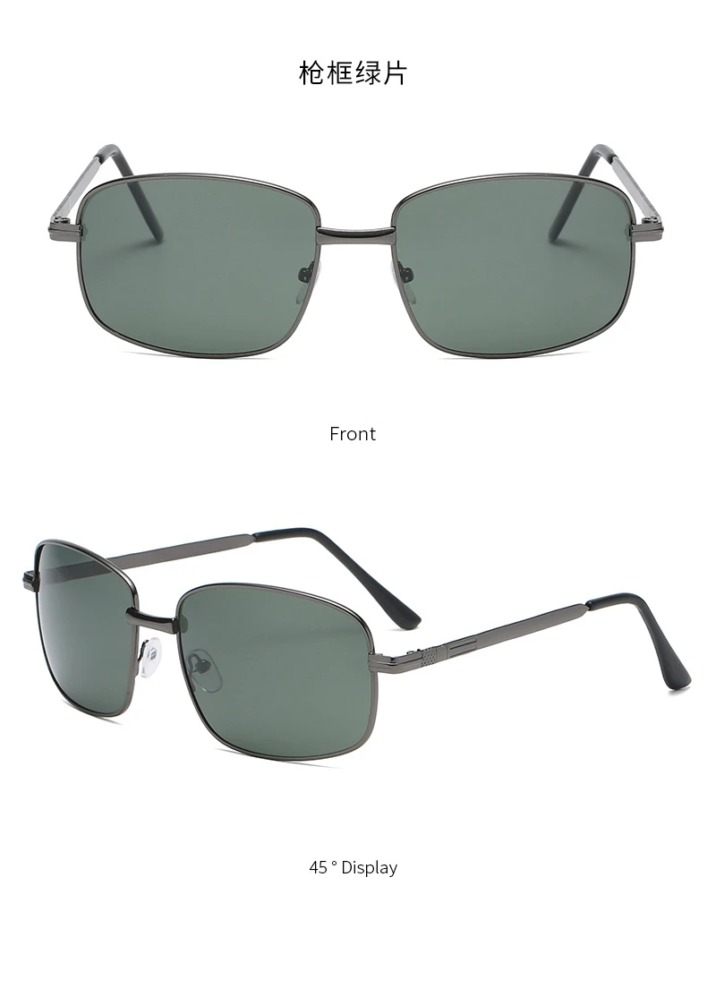 Markendesign Sonnenbrillen für Männer und Frauen Fahrer-Sonnenbrillen Vintage Sonnenbrillen für Herren Quadratische Sonnenbrillen für Damen Metallrahmen – Detail 19