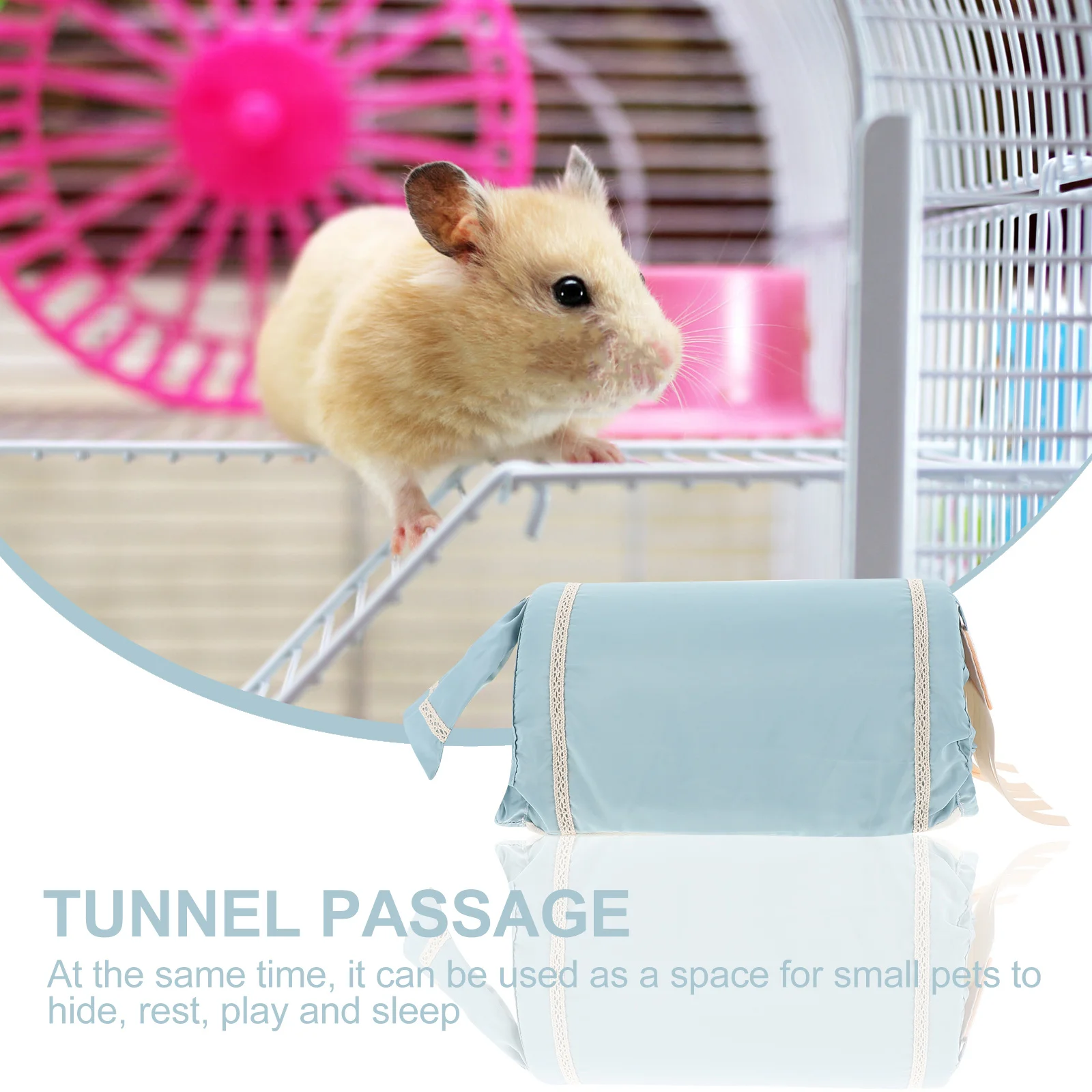 

Guinea Pig Tunnel Hamster Nest Warm Hideout Small Animals Sleeping Nest Pet Rest Bed House Guinea Pig Tunnel Hamster Hut