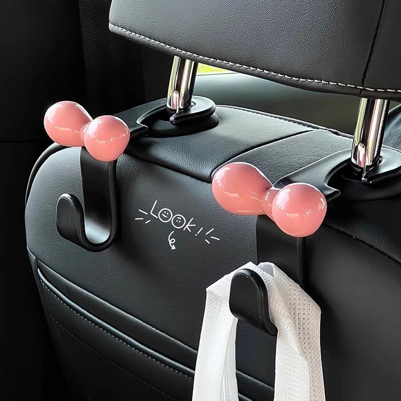 

NewCar Seat Back Hook Bowknot Storage Hook Fashion Multifunctional Sundries Back Storage Hook Interior Accessories