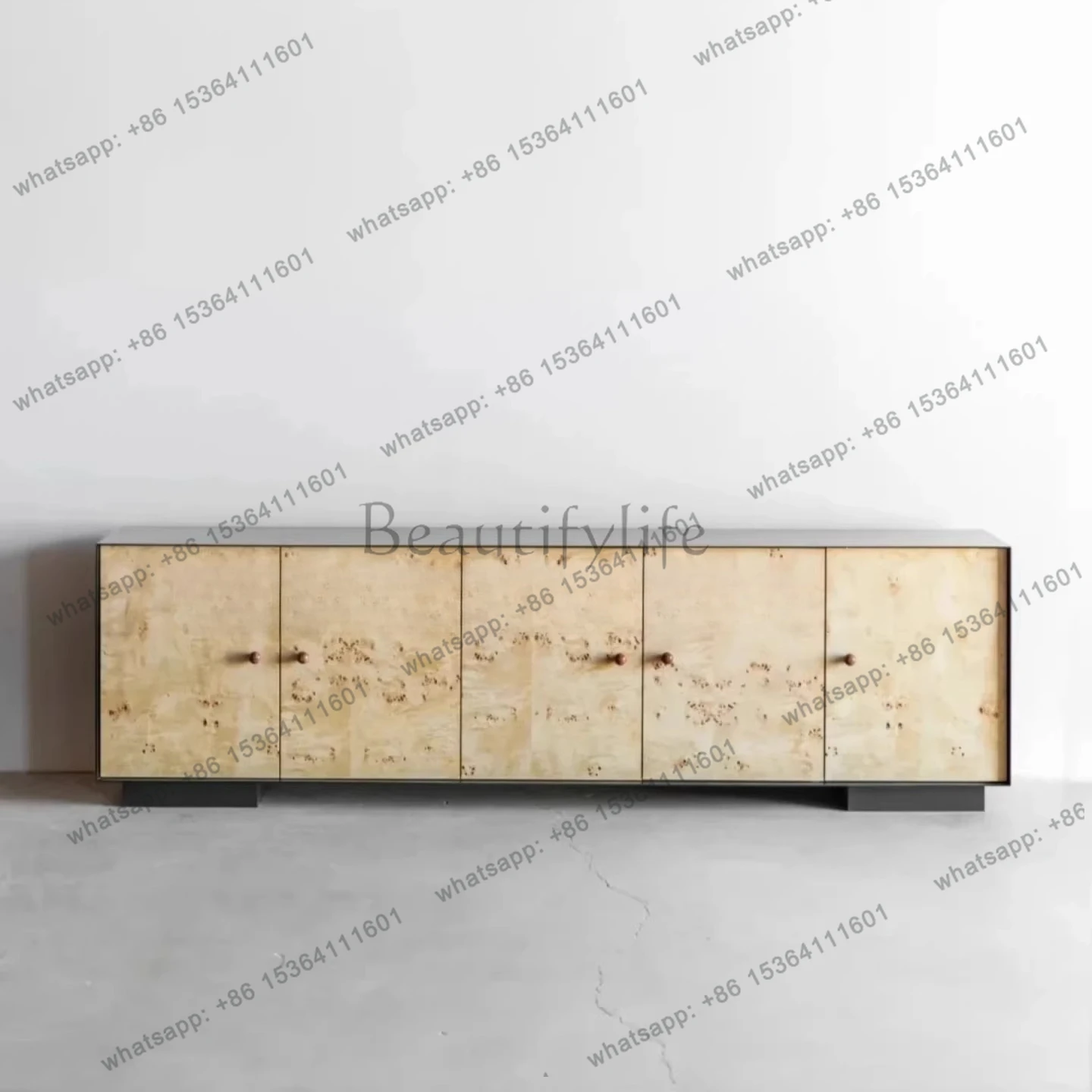 Medieval tree tumor skin dining side cabinet living room home designer creative storage cabinet