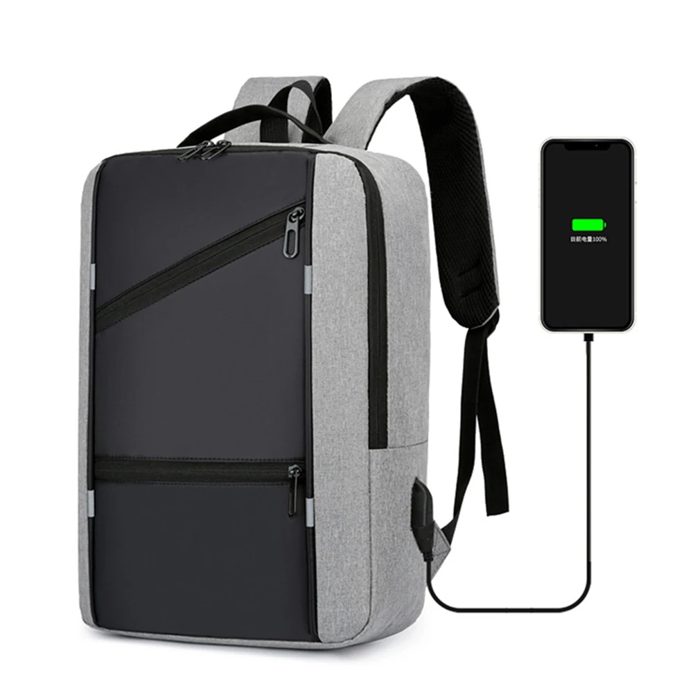 Backpack Men USB Charging Waterproof 15.6 Inch Laptop Casual Oxford Male Business Bag Anti theft Computer Notebook Backpacks