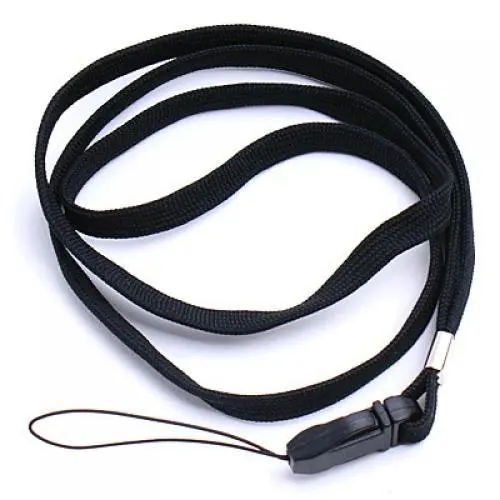 16 Inch Neck Strap/Cord Lanyard for Mp3 MP4 Cell Phone Camera USB Flash Drive ID Card--Black DIY Cords Decor