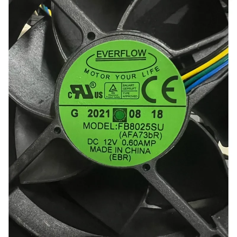 for EVERFLOW 8025 8cm Chassis Fan New Original Box Loose