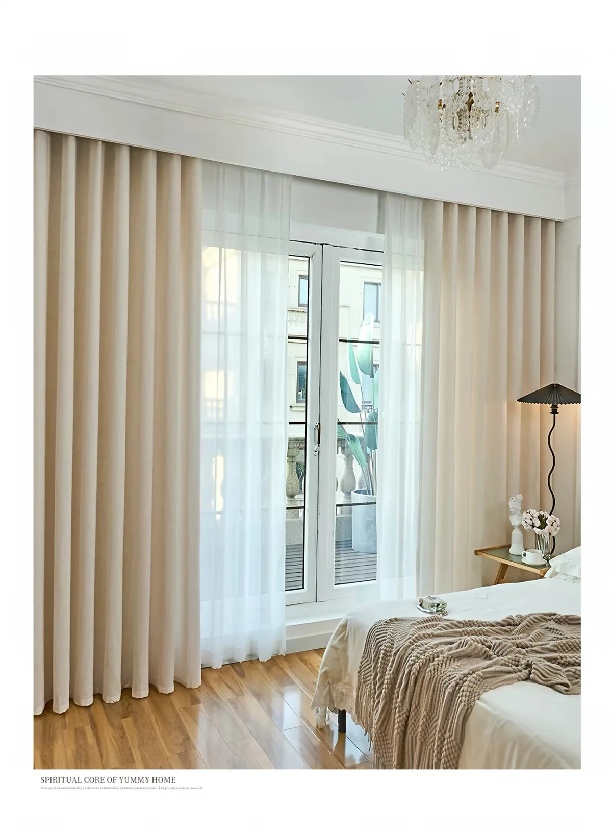 4 Colors Modern Beige Linen Like Opaque Thick Tulle Living Room Flax Sheer Curtains for Bedroom Voile Window S Folds Drapes
