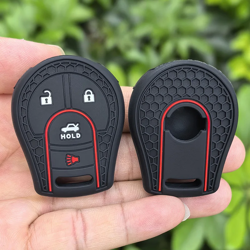 Keychain For NISSAN Juke March Qashqai Sunny Sylphy Tiida X-Trail 4 Buttons Car Key Case Cover Shell Fob Holder Key Protector - view 4