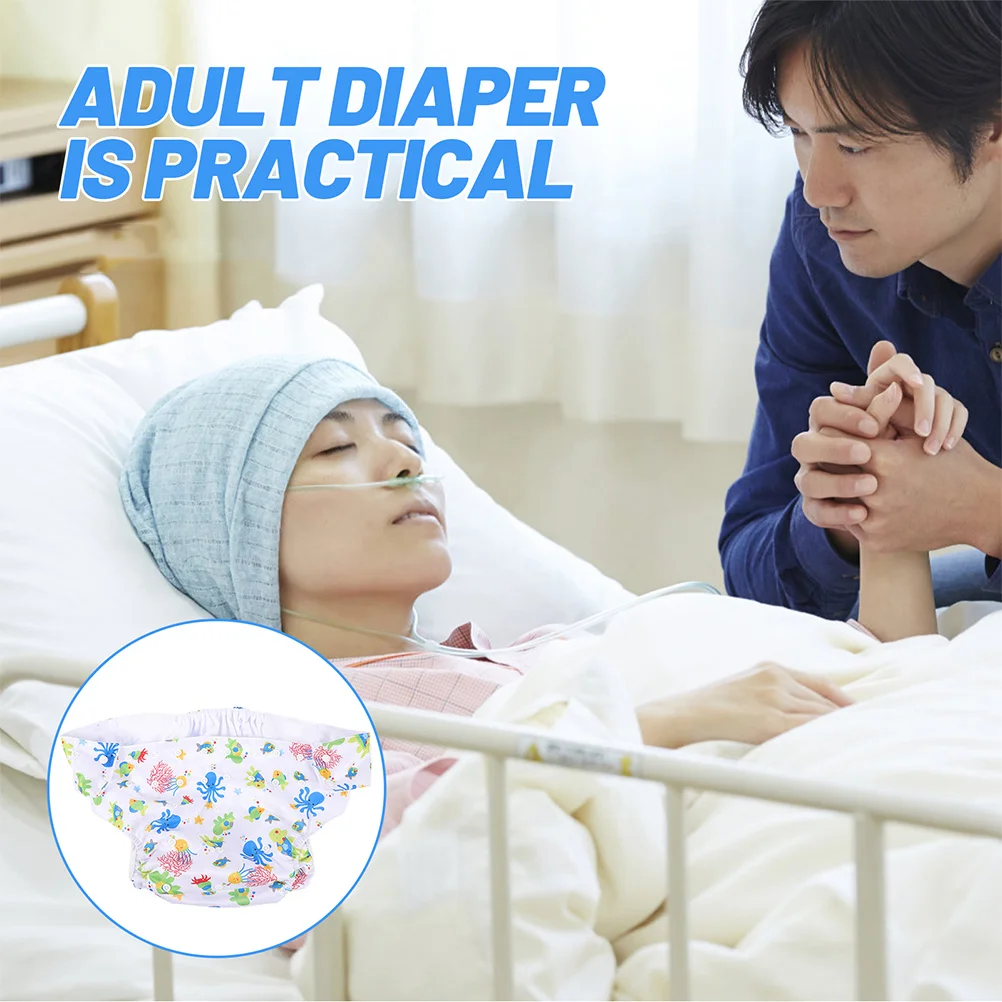 2 قطعة حفاضات القماش الكبار قابلة لإعادة الاستخدام كبيرة قابل للغسل سلس البول السراويل تنفس قابل للتعديل المفاجئة مانعة للتسرب للنساء المسنات
