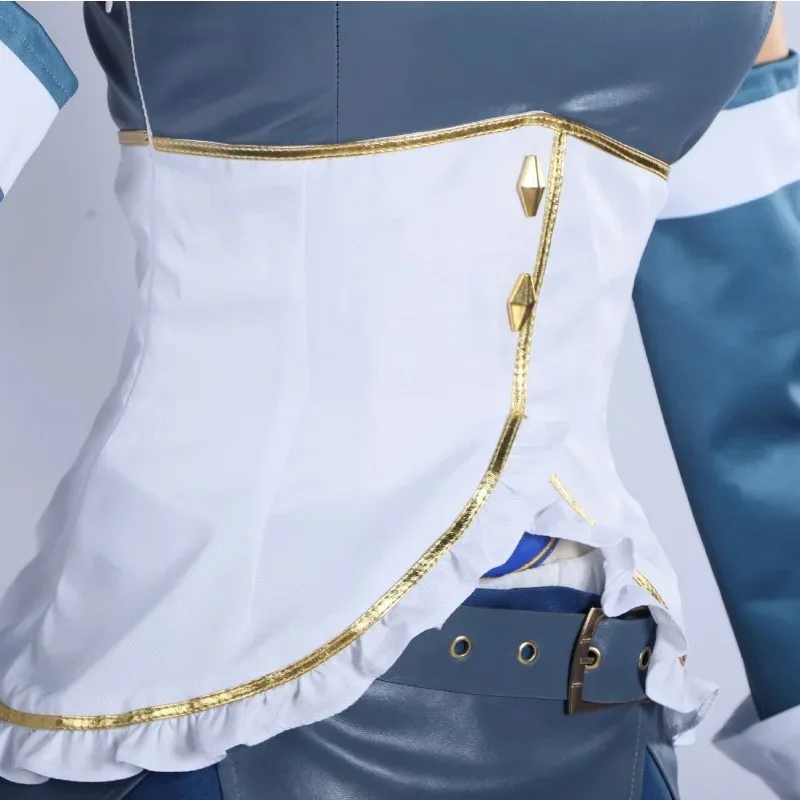 Disfraz de Anime Puella Magi Madoka Magica Miki Sayaka, uniformes para batalla, accesorios, conjunto completo, vestido de fiesta de Carnaval para niña; 6