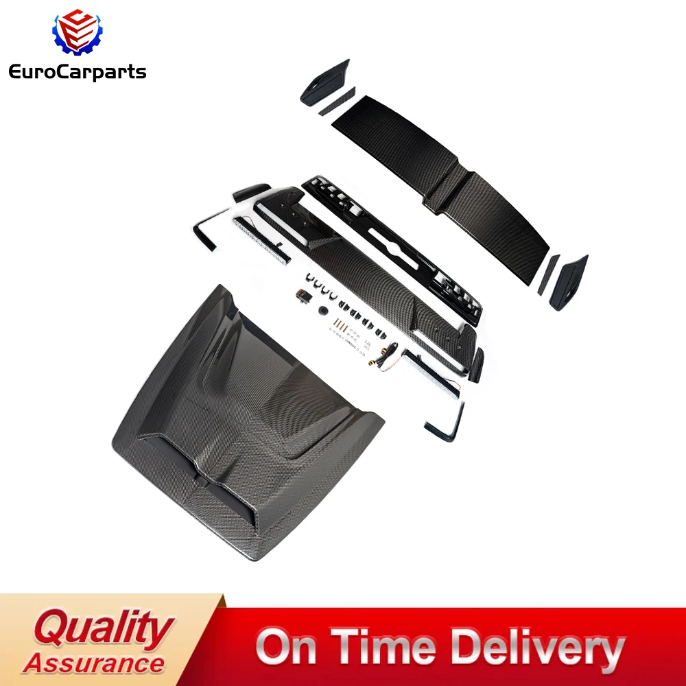 

New 2025+ G CLASS W465 Roof Spoiler with lights Hood Scoop Rear Spoiler Exterior Dry Carbon Body Kit Front Bonnet Tail Roof Wing