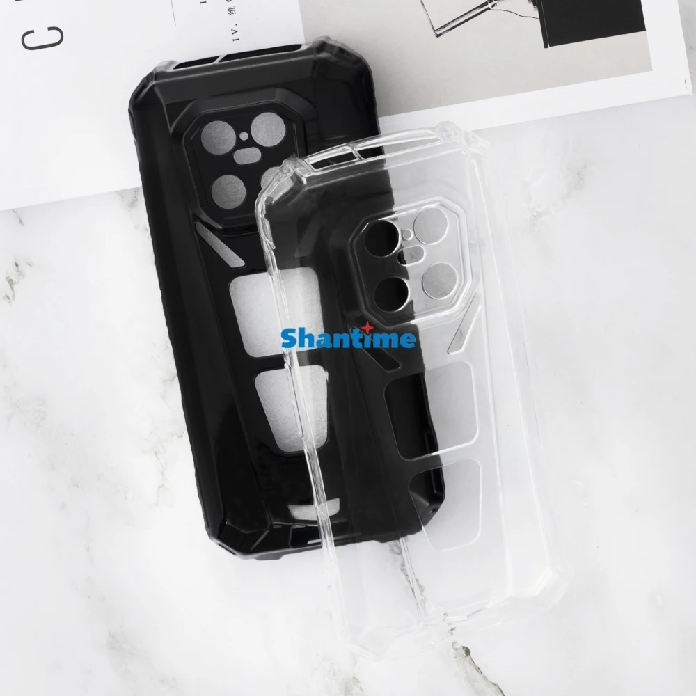 Soft Case + 2 Pack Tempered Glass Screen Protectors for Doogee V Max Play Pro Satellite Full-Body Protection