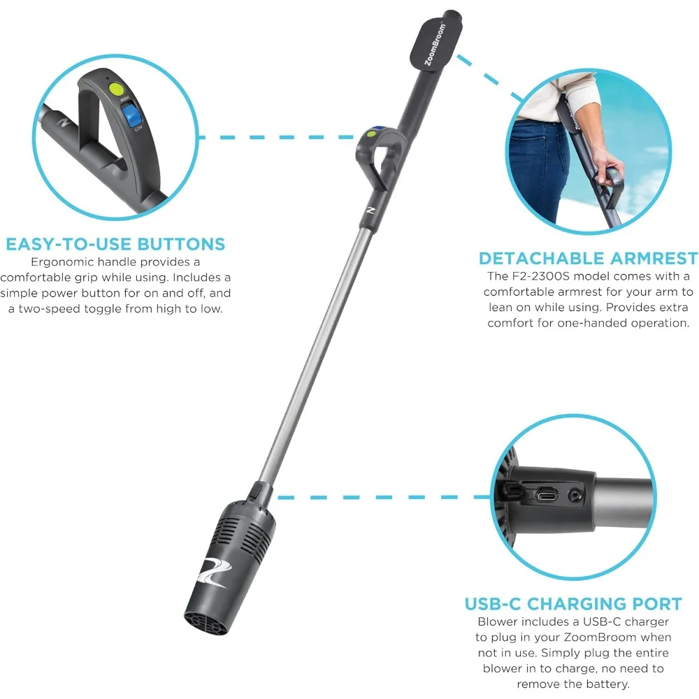 Lightweight Air Broom with Erg - Outdoor Power Broom review and price