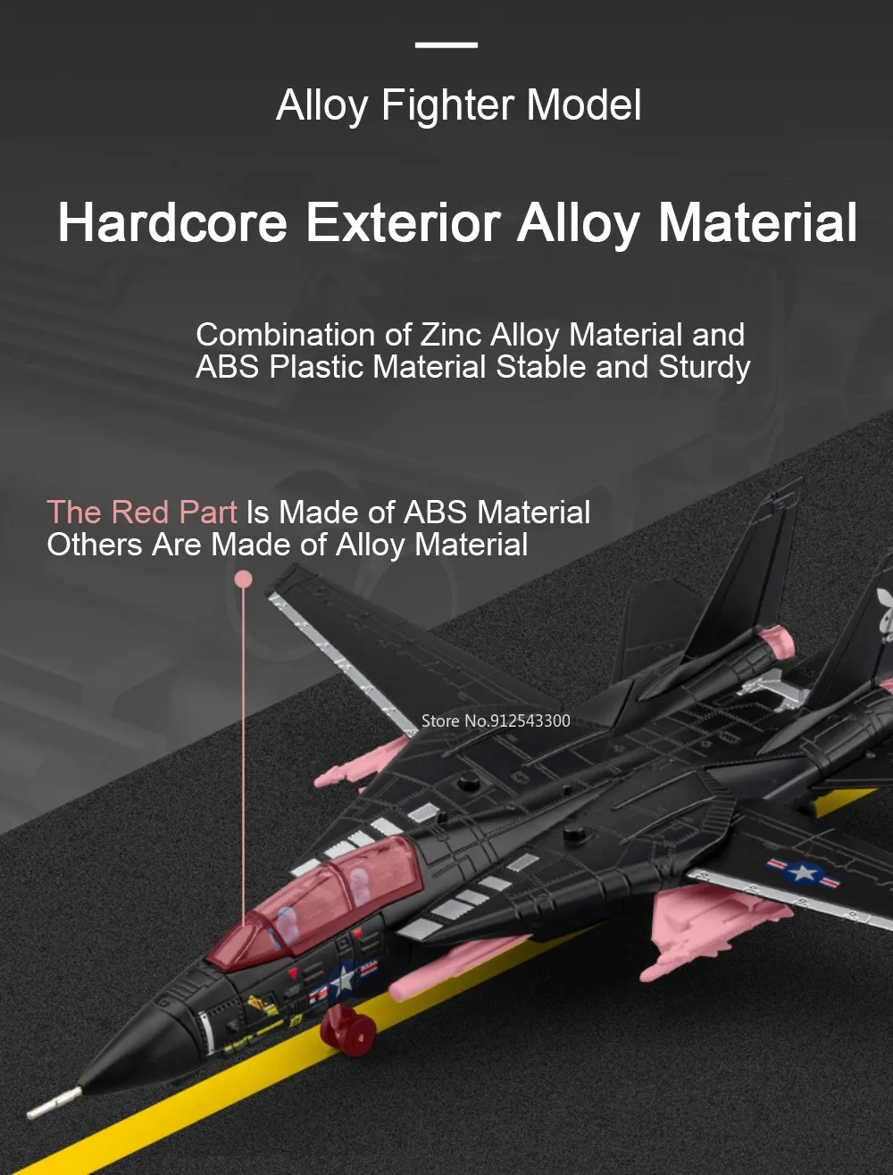 1:32 A-10 Thunderbolt II F-14 Fighter Model Toy Foldable Wheels Metal Body Airplane Sound Light Models Gifts for Children
