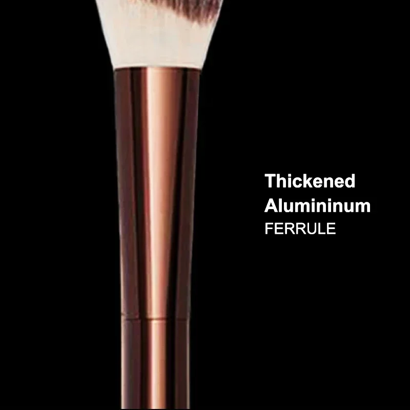 Blush Brush No.15 Angled Stippling Contour Makeup Brush with Soft synthetic hair Alumininum Handle Makeup Brushes