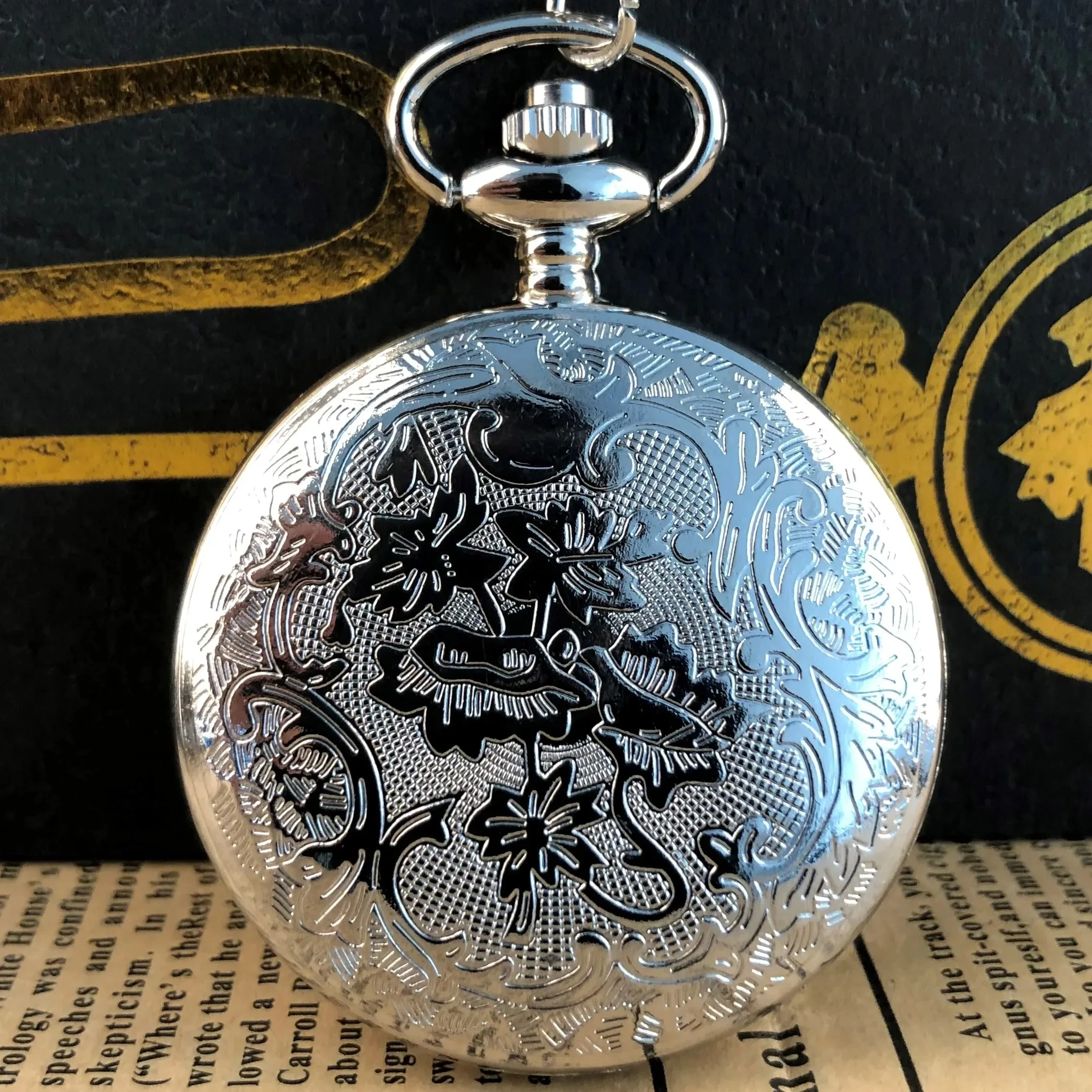 독특한 실버 블루 윙 배지 쿼츠 포켓 시계 고품질 유니섹스 목걸이 펜던트 쥬얼리 남녀 공용 선물