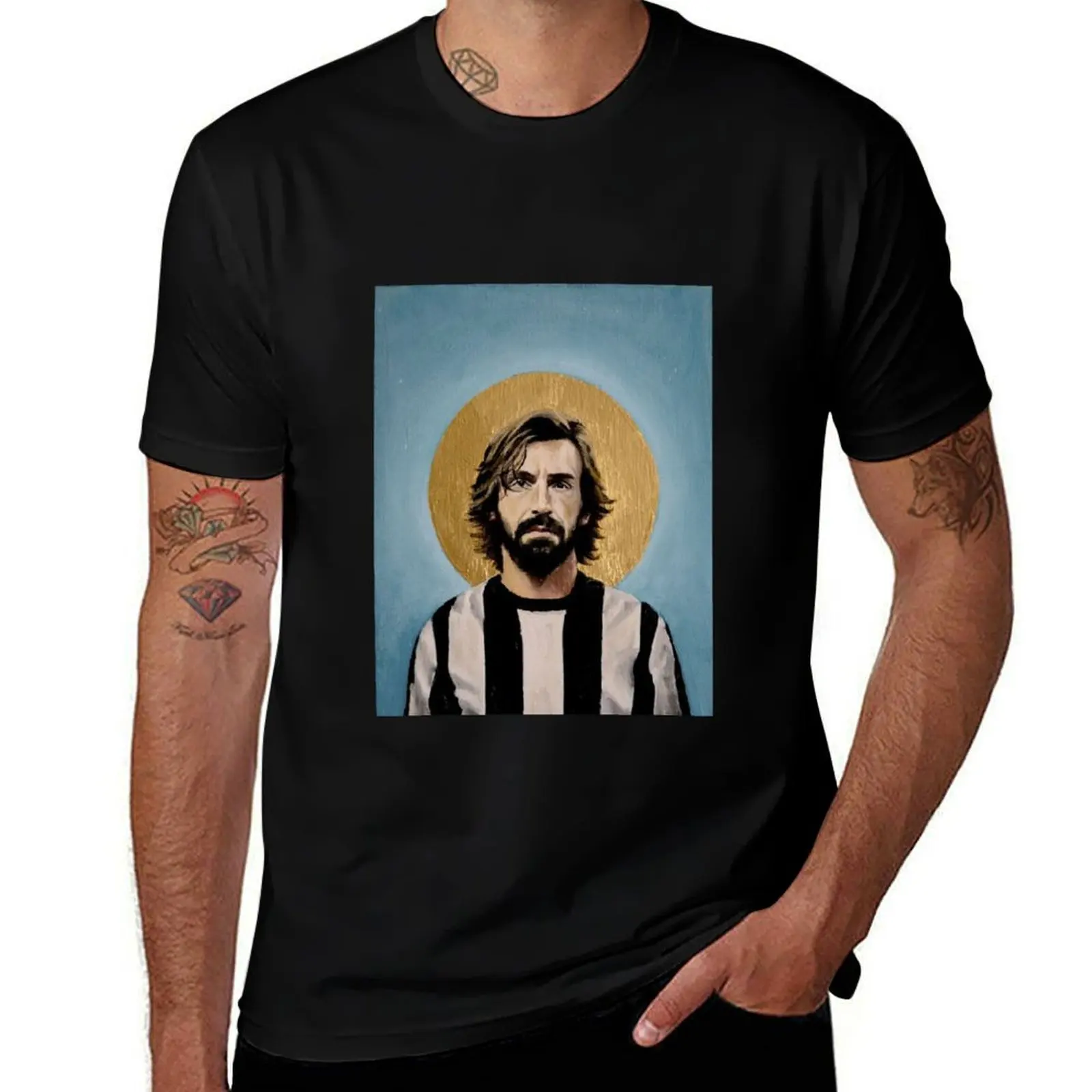 

Soccer ART # 2 - Andrea Pirlo T-Shirt Casual Loose Fit Short Sleeve T-Shirt