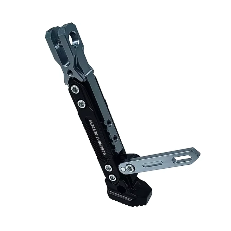 Motorcycle Adjustable Kickstand Scooter E-bike Foot Bracket Kick Side Bracket Moped Stand Accessories Aluminum Alloy